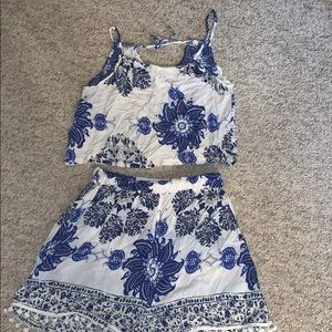 2 piece short and tank top set